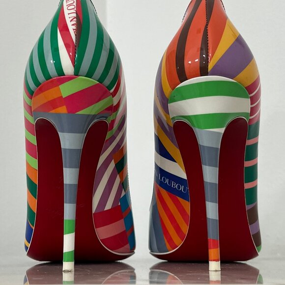 Christian Louboutin Shoes - Christian Louboutin 100 mm Pumps - 'Abstract' pearlescent patent calf leather